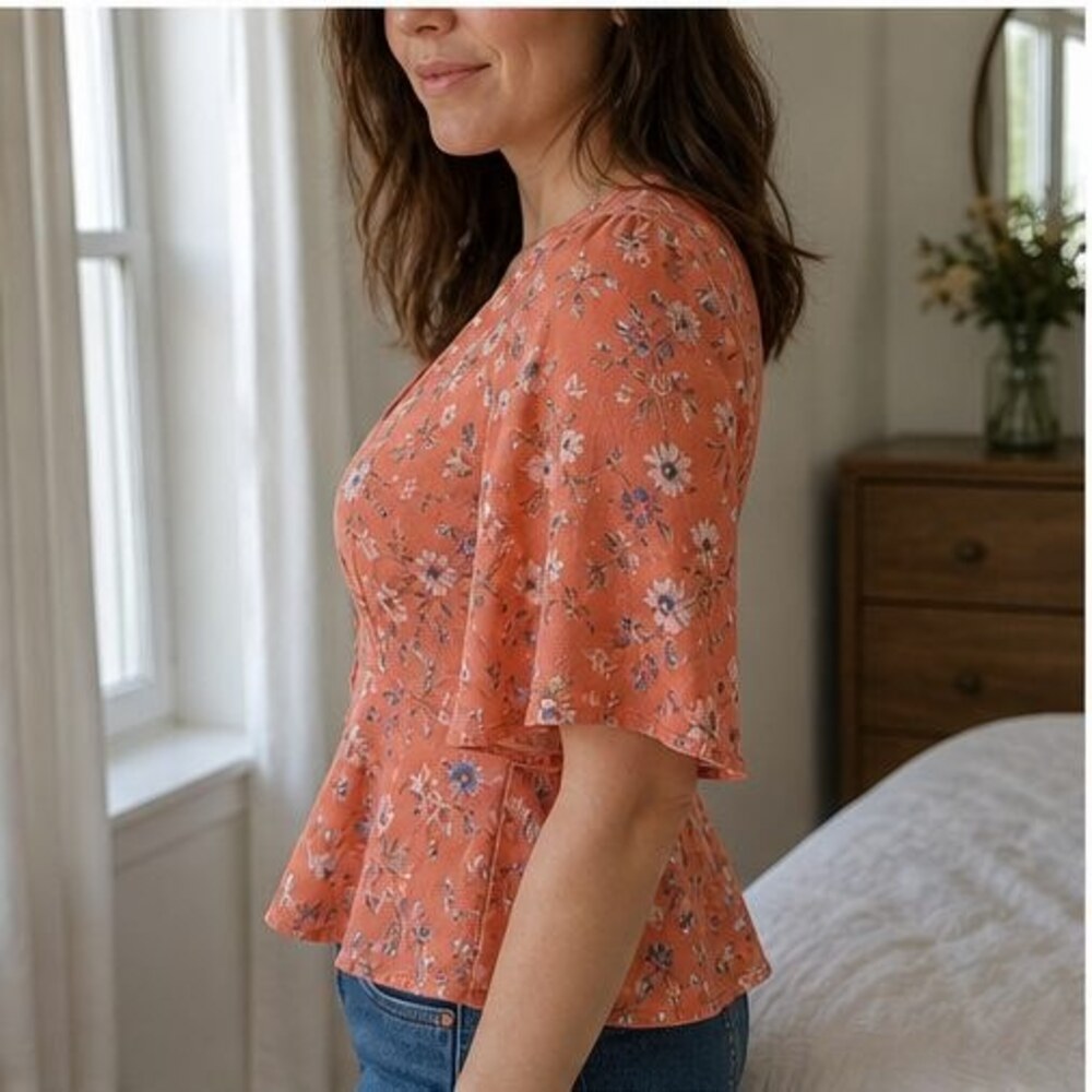 Sage Ruffle Blouse - Picture 3 of 6